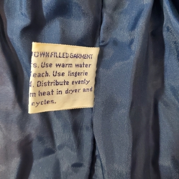 Overseer Blue Rainbow Striped Puffer Ski Coat - Picture 11 of 11